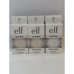Lot Of 3 e.l.f. Soap Brow Clear Brow Pomade Shapes/Tames‎ Brows #82811 Elf